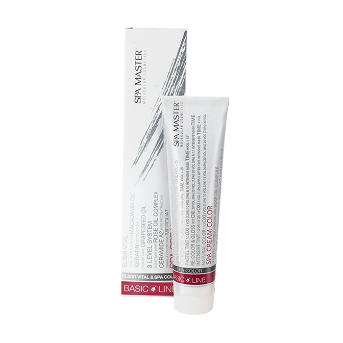 Перманентна крем-фарба для волосся Spa Master Basic Line Spa Cream Color 99/OONN Дуже світлий блонд посилений, 100 мл